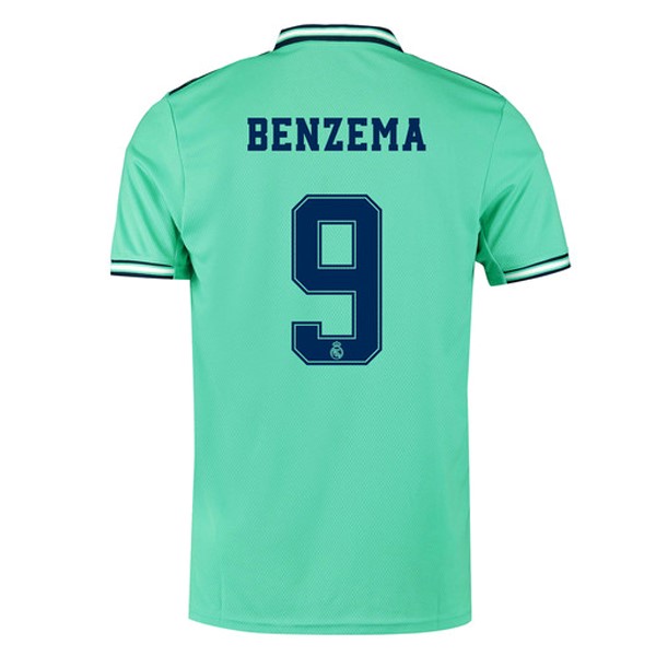 Camiseta Real Madrid NO.9 Benzema 3ª Kit 2019 2020 Verde